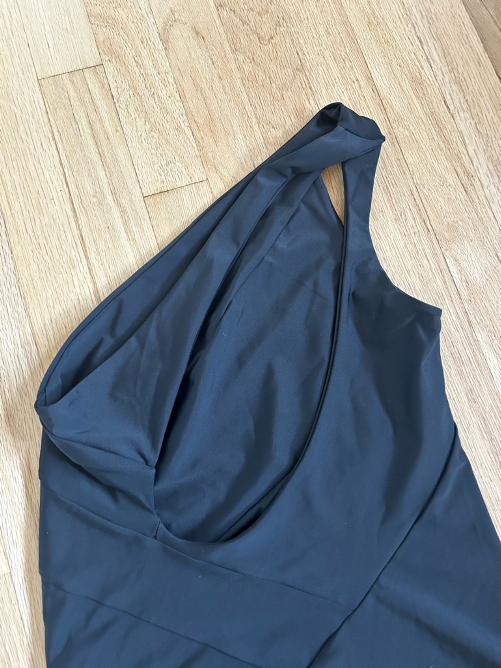 SUMMERSALT sidestroke one shoulder one piece swimsuit black sea urchin size 10 - Picture 11 of 13